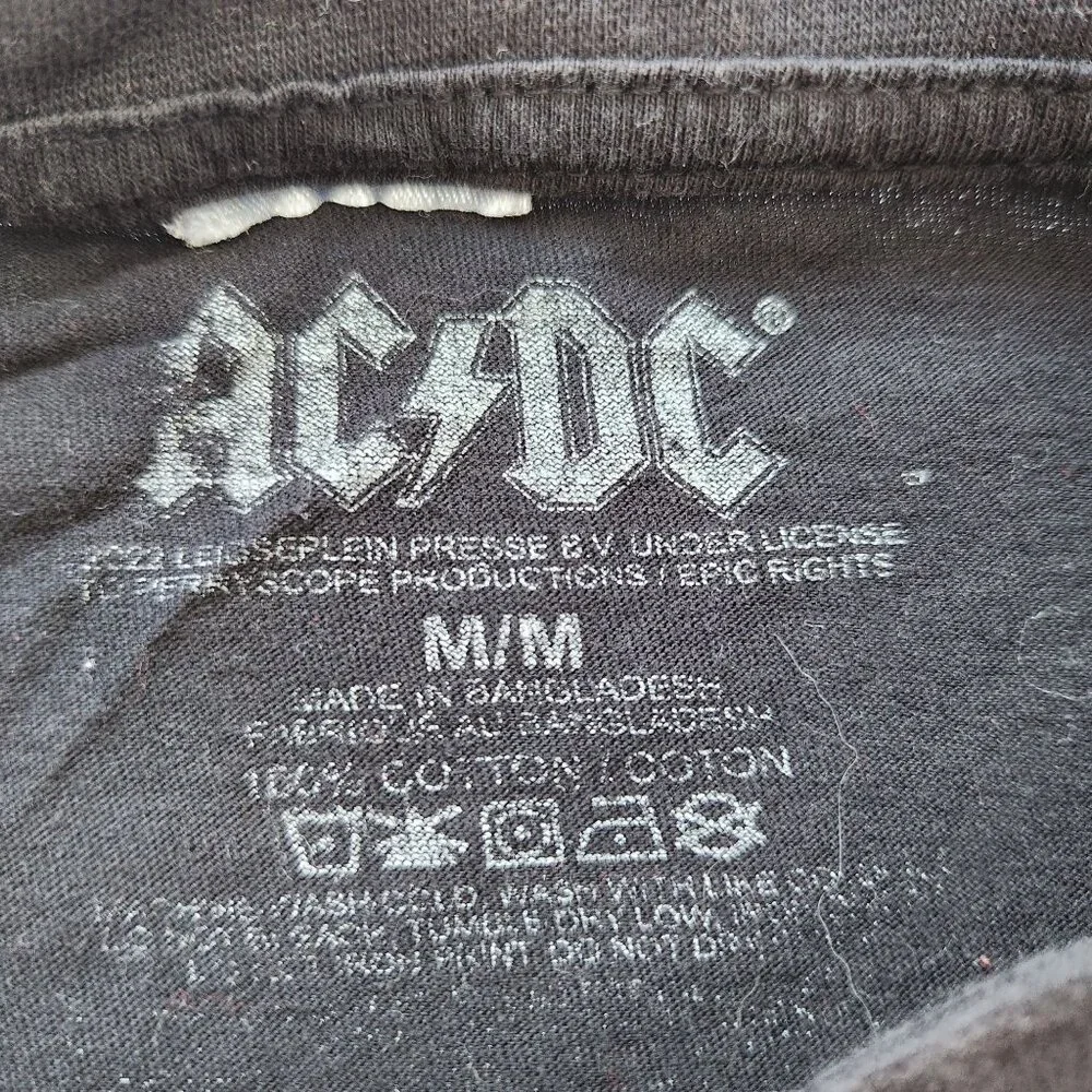 AC/DC "Highway To Hell" Band Tee Shirt Black Short Sleeves Music Concert M - Picture 3 of 6